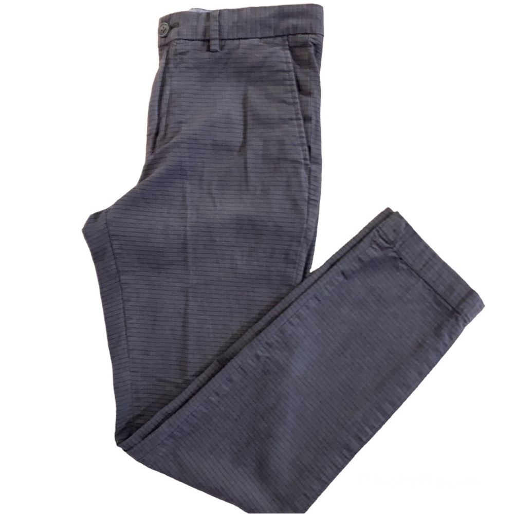 Banana Republic Men’s Gray Plaid Chino Pants Slim Fit 30X 32